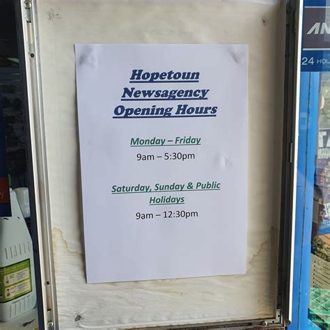 Cowandilla Newsagency opening hours.